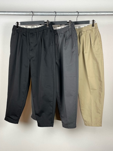 COOTIE / T/C 2 Tuck Easy Ankle Pants -Gray-