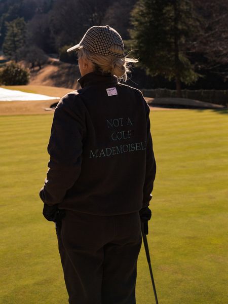 Captains Helm Golf / DIGNIFIED LOGO FLEECE JACKET -Black-