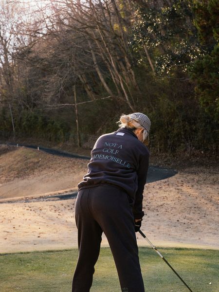 Captains Helm Golf / DIGNIFIED LOGO FLEECE JACKET -Black-