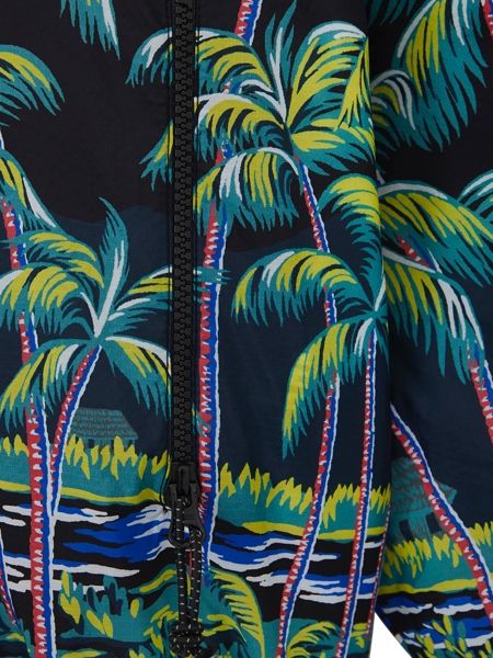 MAGIC STICK ENTERTAINMENT / DK PALMS HAWAIIAN PUFFER JACKET By