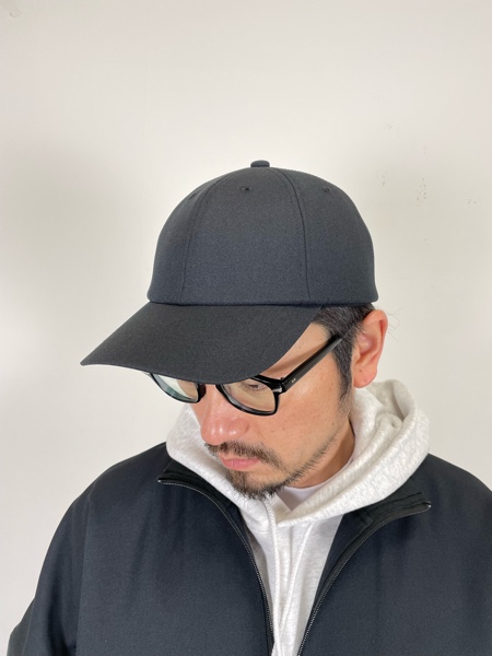COOTIE / Polyester Twill Curved 6 Panel Cap -Black-