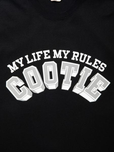 COOTIE PRODUCTIONS / Open End Yarn Print S/S Tee -Black-