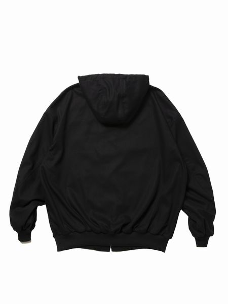 COOTIE PRODUCTIONS / Abyss Dyed Duck Hooded Work Jacket -Black-