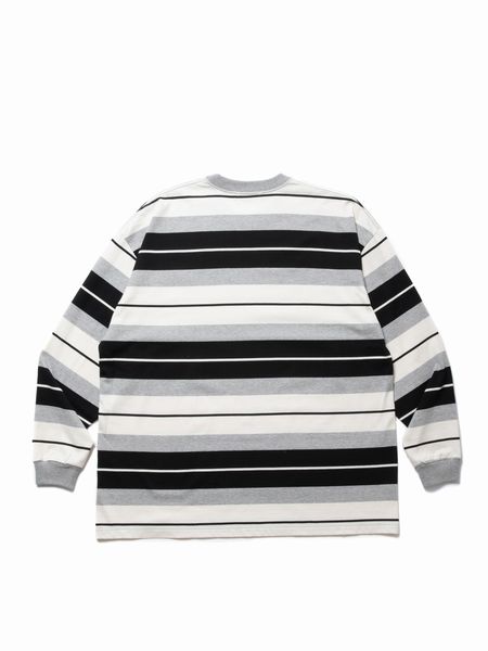 COOTIE PRODUCTIONS / Panel Border L/S Tee - Black×Asn Gray×White -
