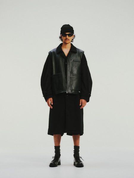 COOTIE PRODUCTIONS / Linen Watch Cap -Black-