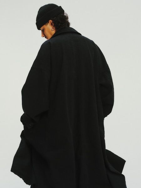 COOTIE PRODUCTIONS / Linen Watch Cap -Black-