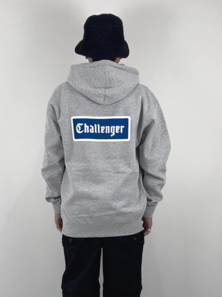 CHALLENGER Logo Patch Hoodie アッシュグレー