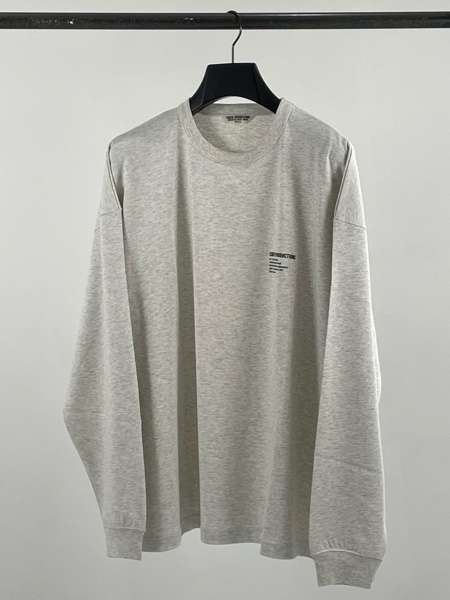 注文割引 ［値下げ］COOTIE ロングスリーブティーシャツ カラー OATMEAL Tシャツ/カットソー(七分/長袖)