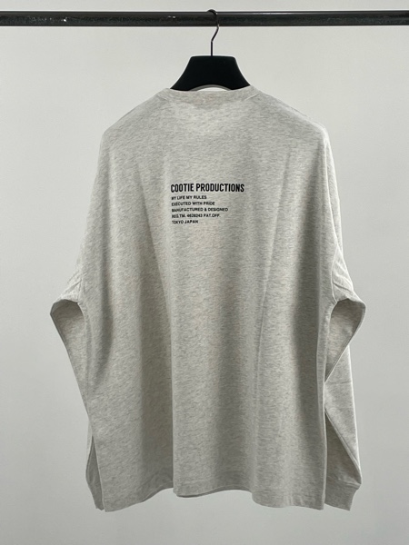 COOTIE / C/R Smooth Jersey L/S Tee -Oatmeal-