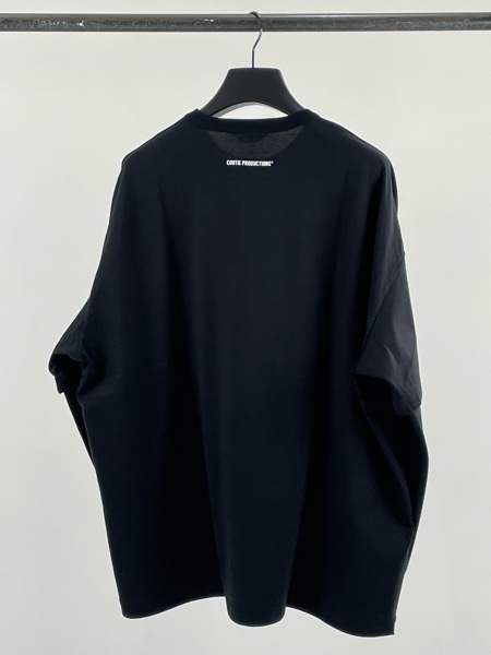 COOTIE / Supima Oversized Cellie L/S Tee -Black-