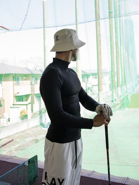 Captains Helm Golf / 2PC MOCK NECK UNDERGARMENT -Black-