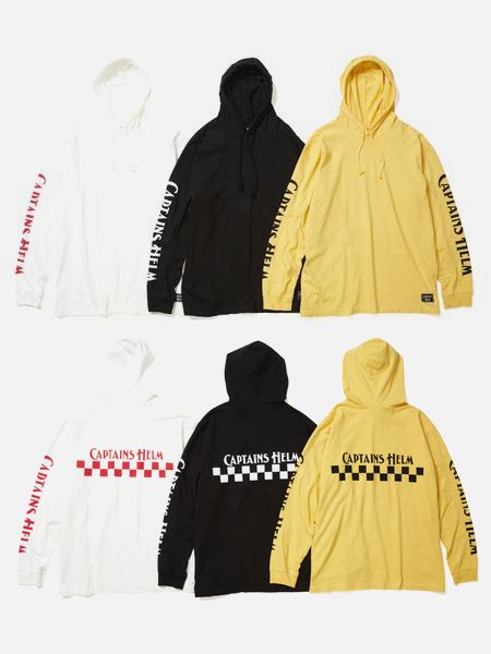 CAPTAINS HELM キャプテンヘルム 通販 CH CHECKER HOOD L/S TEE