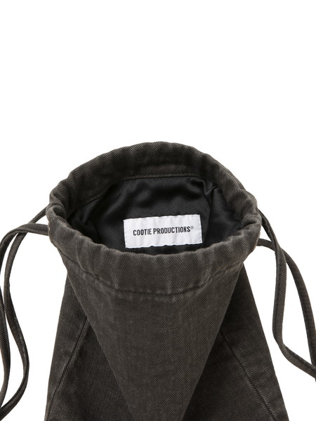 COOTIE PRODUCTIONS / Color Denim Drawstring Bag -Black-