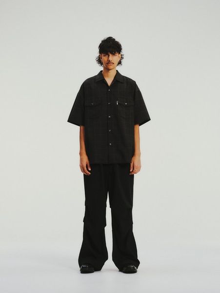 COOTIE PRODUCTIONS / T/W Square Leg Easy Pants -Check-