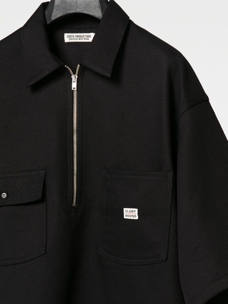 COOTIE / Kersey Pullover S/S Work Jacket -Black-