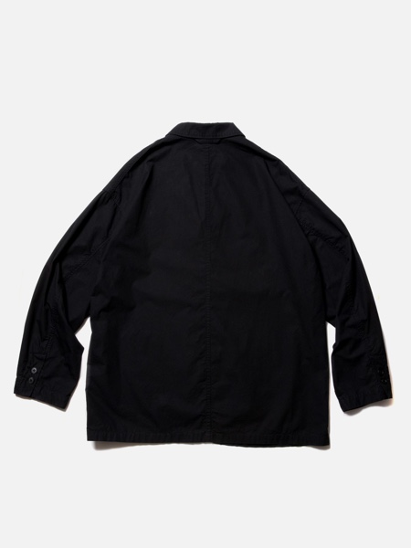 COOTIE / Garment Dyed Lapel Jacket -Black-