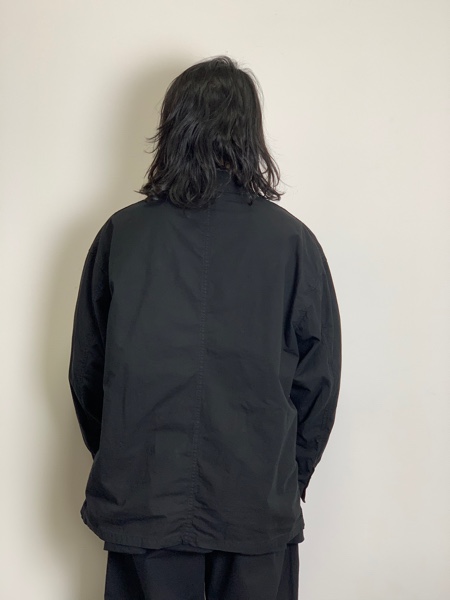 COOTIE / Garment Dyed Lapel Jacket -Black-