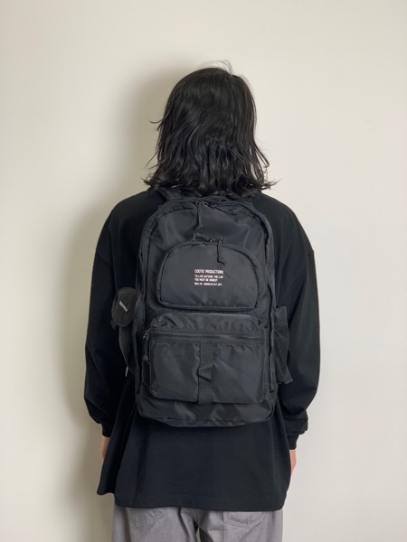 クーティーCootie production Nylon Backpack Black