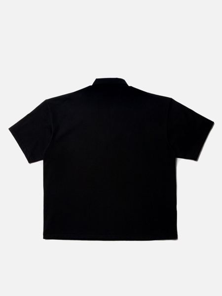COOTIE / Suvin Heavy Weight Oversized Polo S/S Tee -Black-