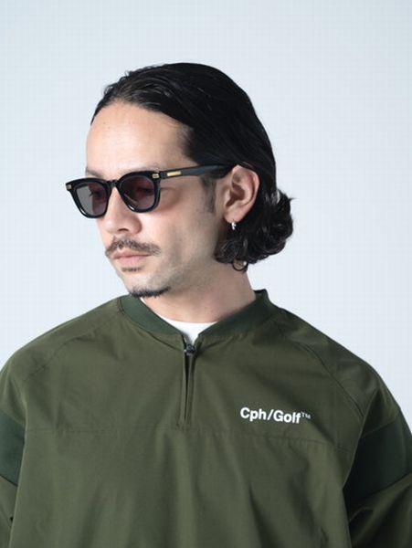 Captains Helm Golf / LIGHT WEIGHT SS ZIP PULLOVER -Olive-