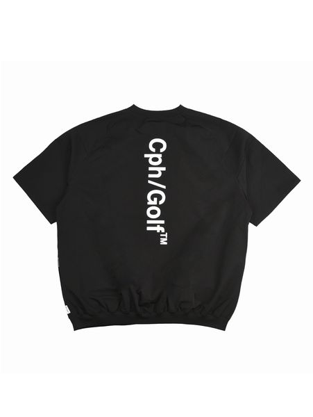Captains Helm Golf / LIGHT WEIGHT SS ZIP PULLOVER -Black-