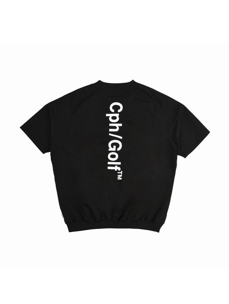 Captains Helm Golf / LIGHT WEIGHT SS ZIP PULLOVER -Black-