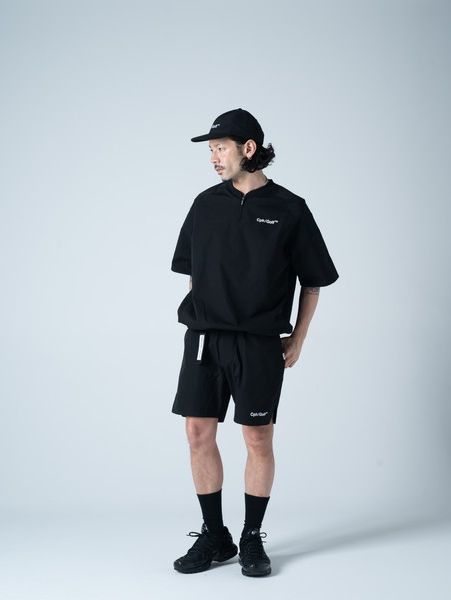 Captains Helm Golf / LIGHT WEIGHT SS ZIP PULLOVER -Black-