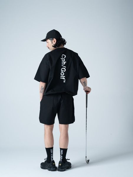 Captains Helm Golf / LIGHT WEIGHT SS ZIP PULLOVER -Black-