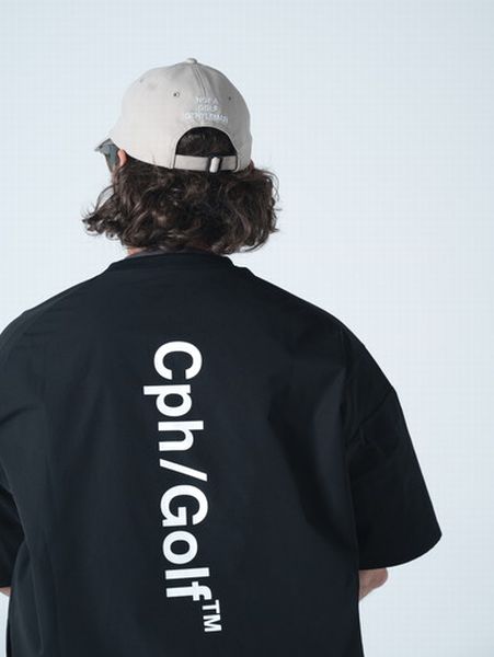 Captains Helm Golf / LIGHT WEIGHT SS ZIP PULLOVER -Black-