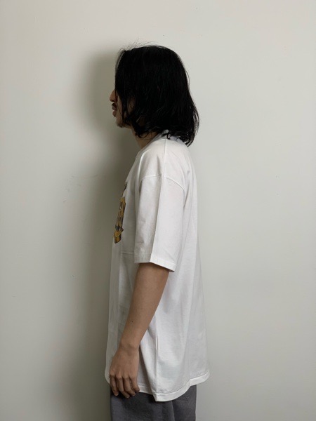 COOTIE / Print S/S Tee (GLORY BOUND) -White-