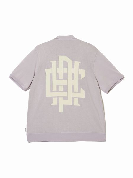 Captains Helm Golf / 【WOMENS】OVERLAP LOGO JAQUARD KNIT POLO -Purple-