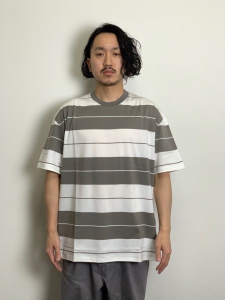 COOTIE クーティー 2023S/S Border Tee (BROWN)