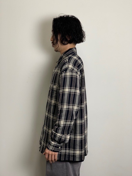 値下げする cootie Shirt Check Jacquard productions シャツ - daisenkaku.or.jp