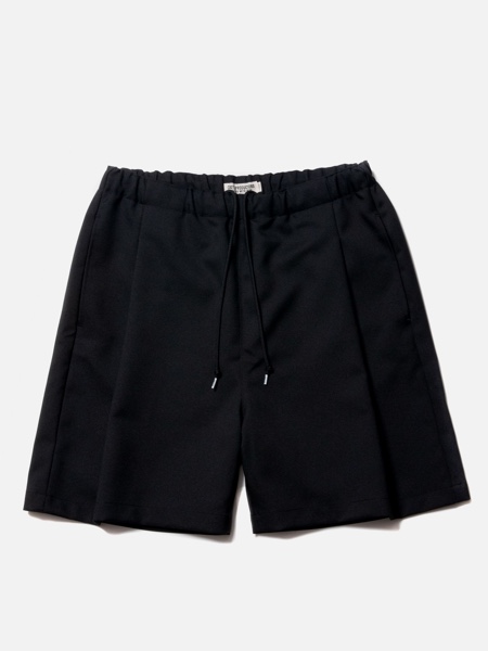 COOTIE / Polyester Twill 1 Tuck Easy Shorts -Black-