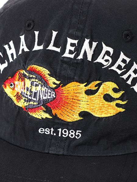 CHALLENGER / FLAME FISH CAP -Black-