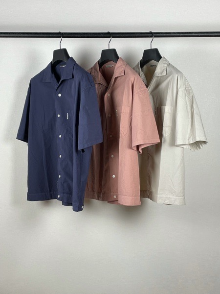 Garment Dyed C/L Open-Neck S/S Shirt