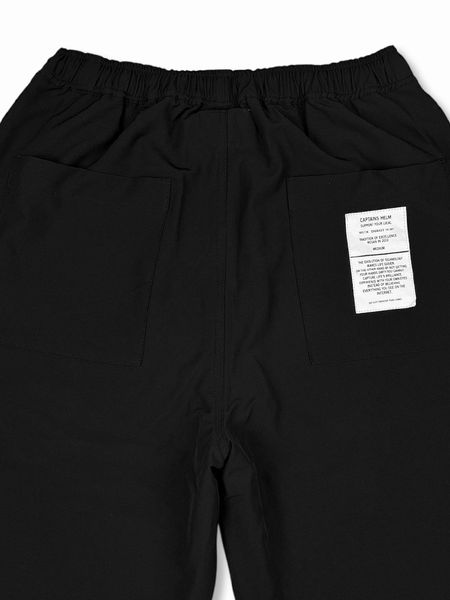 Captains Helm / MILITARY TECH WIDE PANTS -Black-