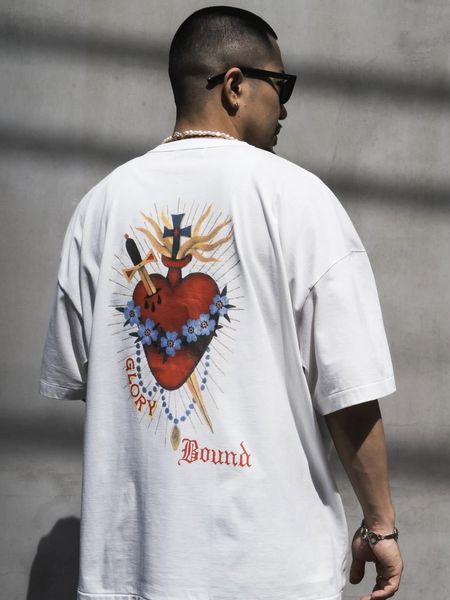 COOTIE PRODUCTIONS / Print S/S Tee (Glory Bound) -White-