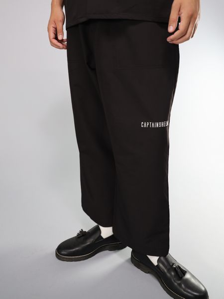 Captains Helm / MILITARY TECH WIDE PANTS -Black-