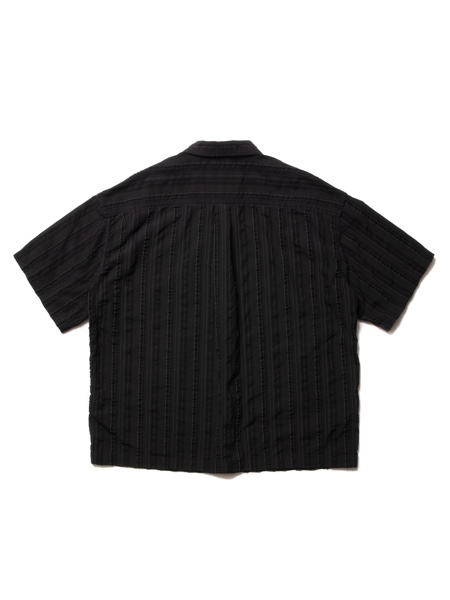 COOTIE / Stripe Sucker Cloth Open Collar S/S Shirt