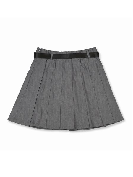 Captains Helm Golf /[WOMEN] DIGNIFIED LOGO ADJUSTABLE SKIRT -Chacoal-