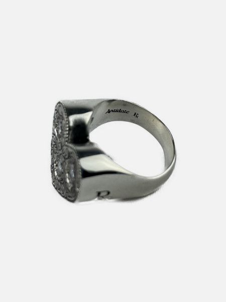 Antidote Buyers Club / Engraved Heart Ring -Silver 950-