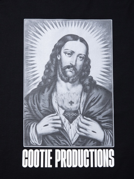 COOTIE / Print Oversized S/S Tee (JESUS) -Black-