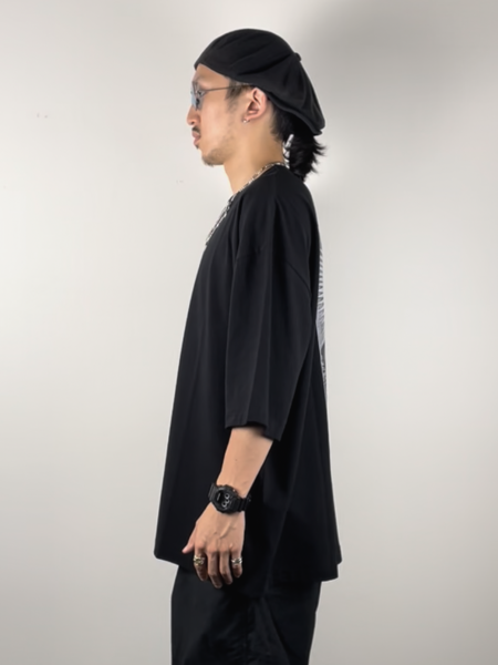 COOTIE / Print Oversized S/S Tee (JESUS) -Black-