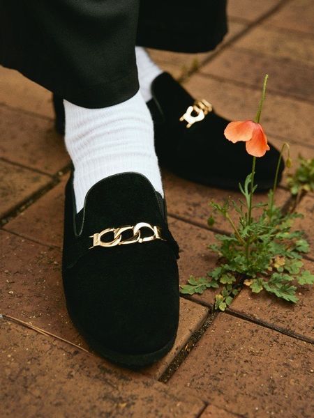 COOTIE / Raza Chain Bit Shoes -Black×Gold-