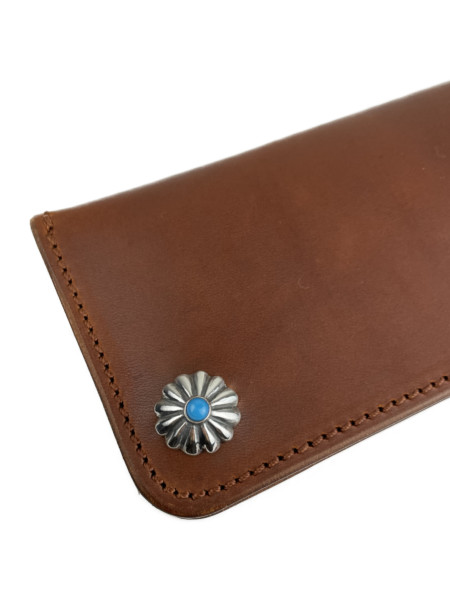LARRY SMITH / Truckers Wallet Custom Turquoise Shell Concha