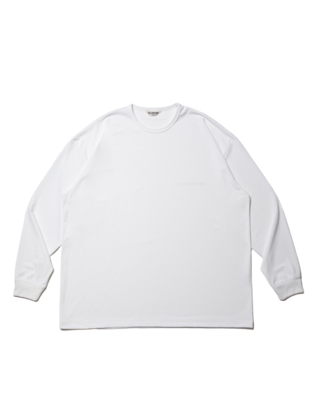 COOTIE / Dry Tech Jersey Oversized L/S Tee -Off White-