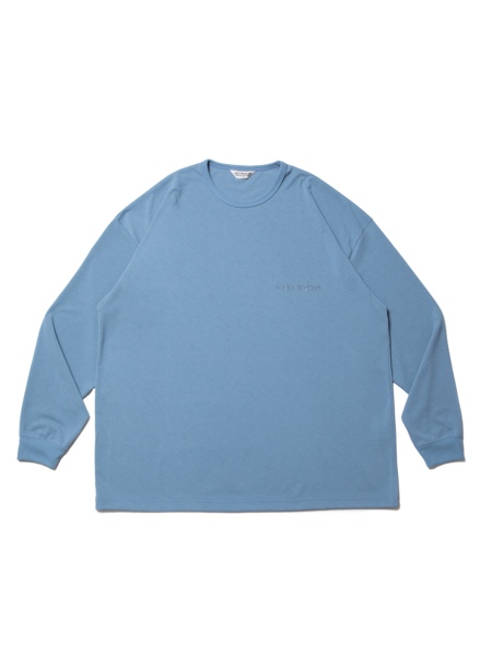 COOTIE / Dry Tech Jersey Oversized L/S Tee -Smoke Blue-