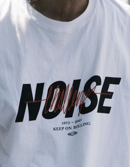 XL CHALLENGER　S/S NOISE TEE　WHITE CHALLENGER / S/S NOISE TEE - WHITE -