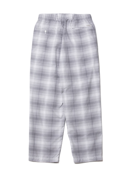 COOTIE / Ombre Check 2 Tuck Easy Pants -Gray-